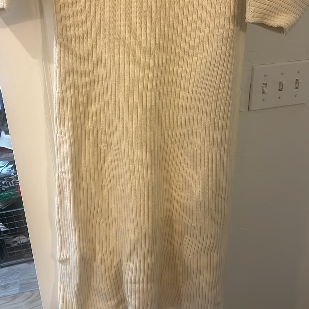 Mara Hoffman Cream Ribbed Midi Dress - Picture 7 of 7